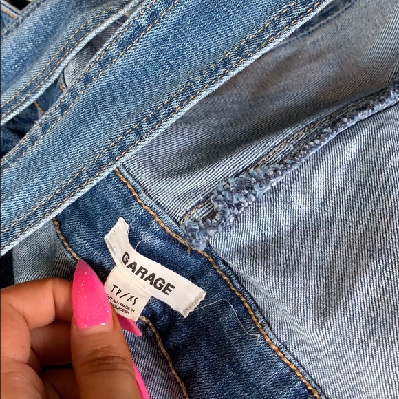 Light Blue-Jean Overalls - Picture 3 of 5